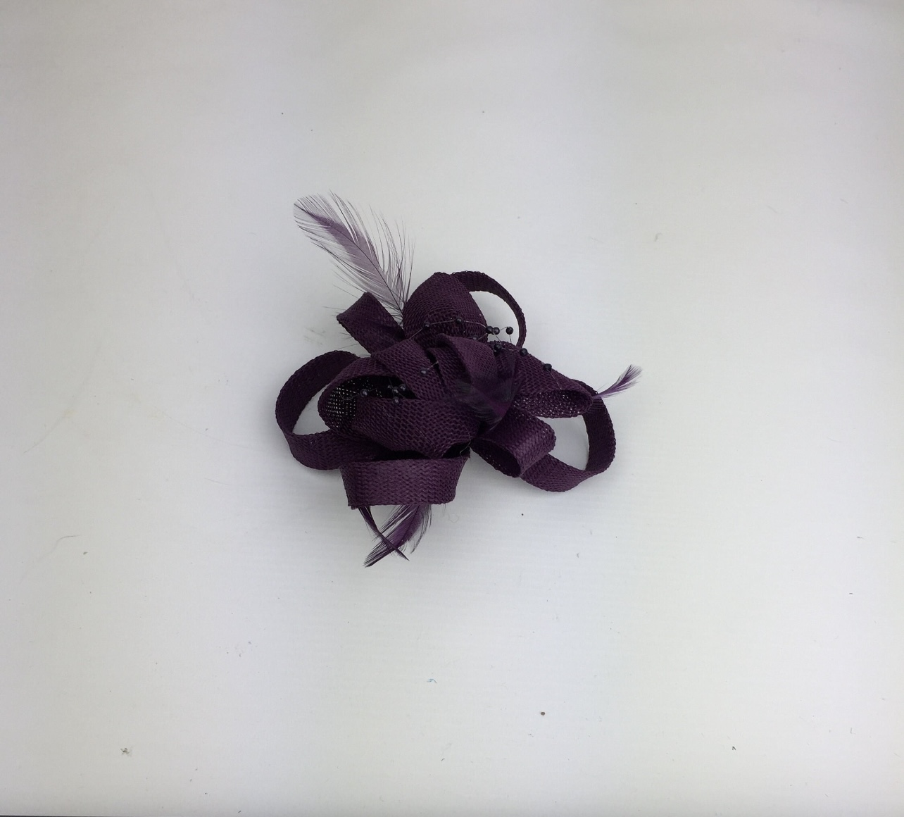 Purple Sinamay Flower Fascinator - Image 6