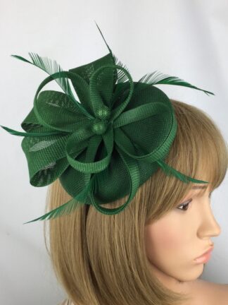 Green Fascinator Green Pillbox Hatinator