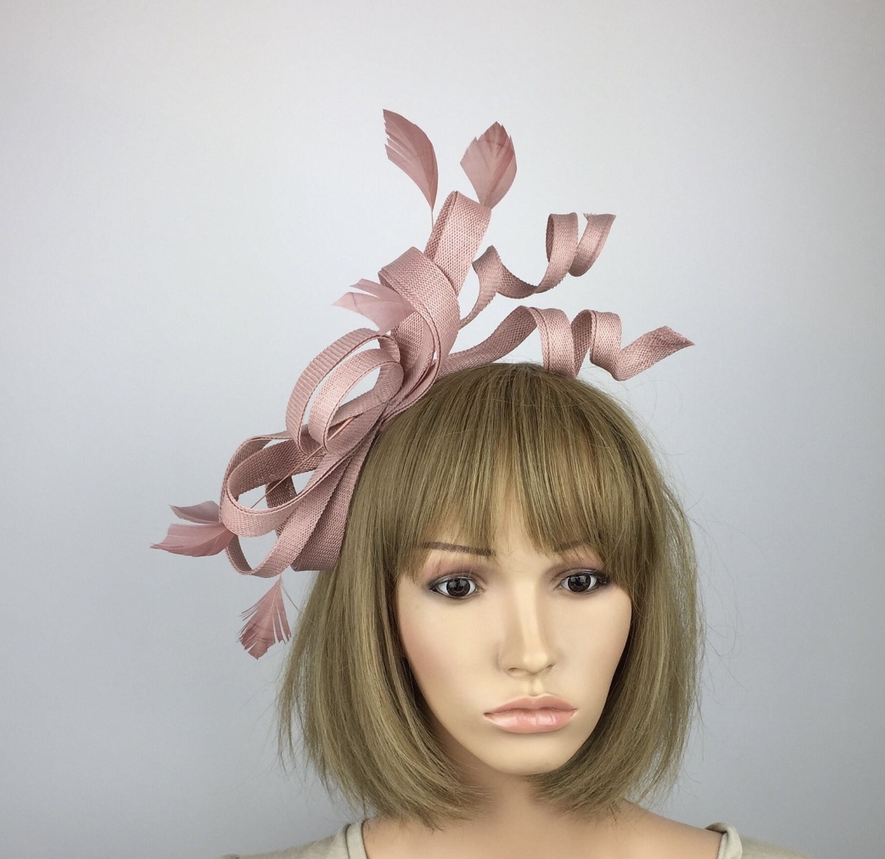 Blush Pink Bow Fascinator
