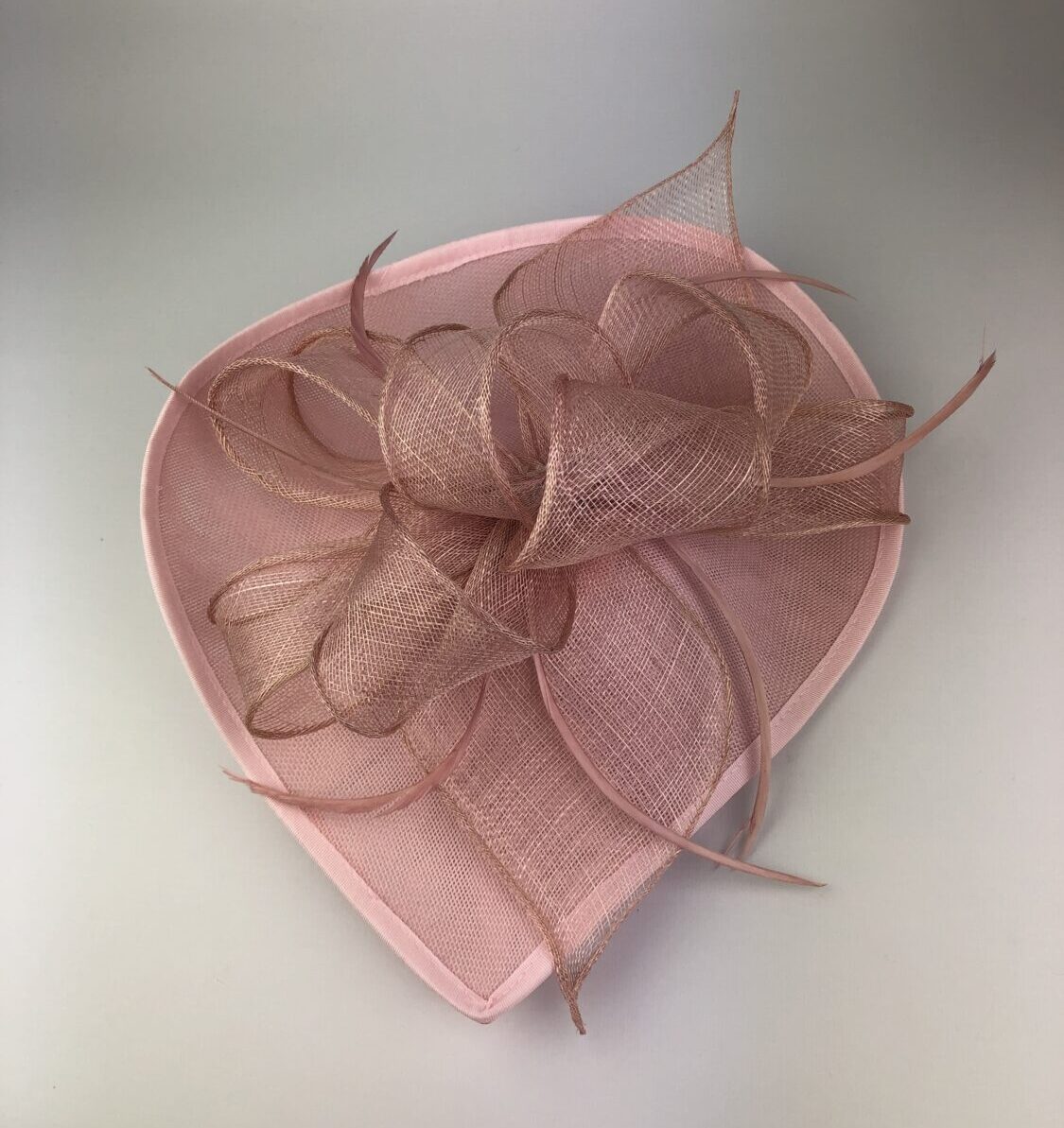 Pink Wedding Hatinator - Large Teardrop Fascinator - Image 8