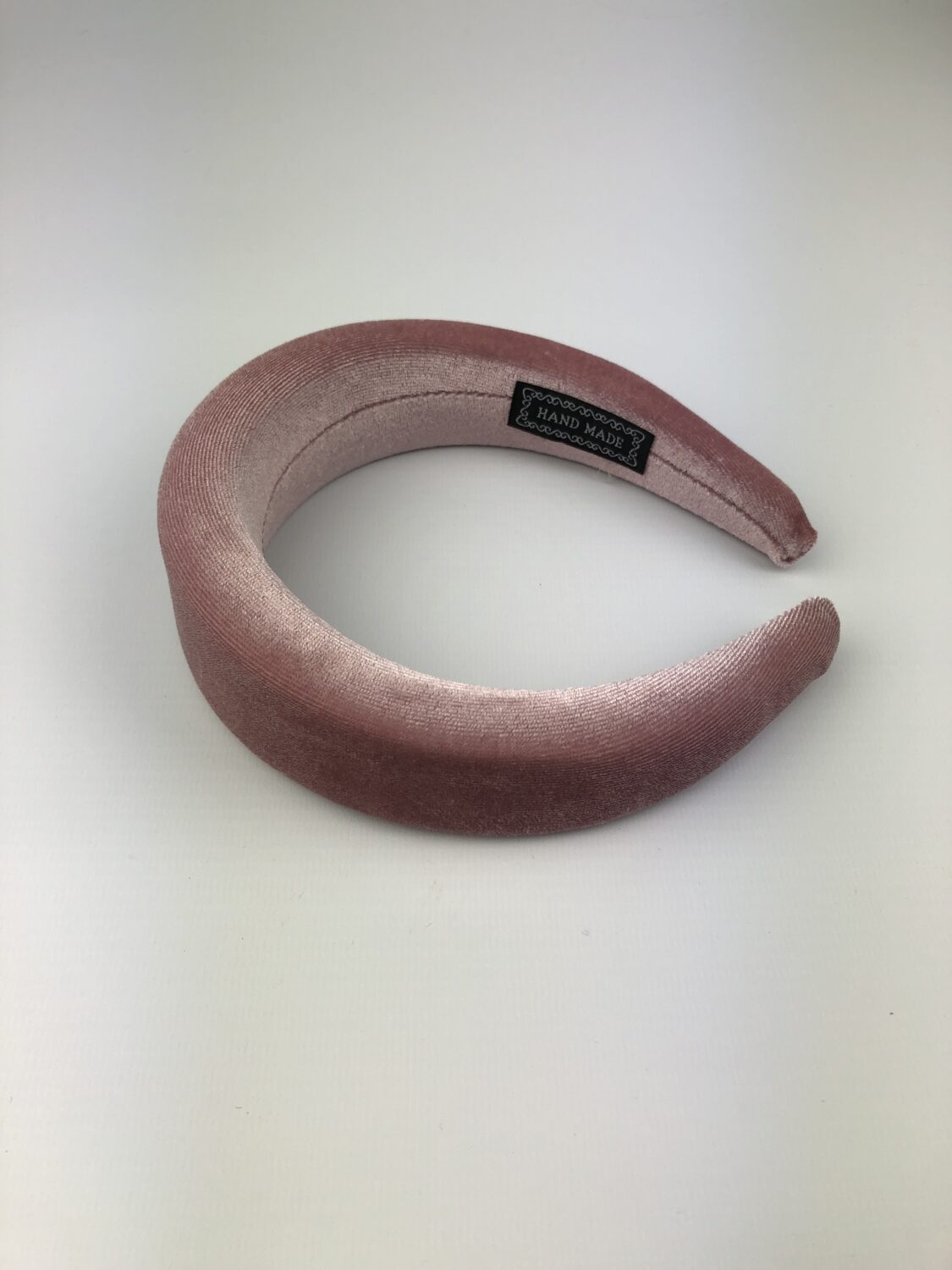 Blush Pink Velvet Padded Headband Hairband - Image 4