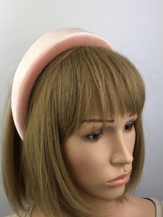 Peach Nude Velvet Padded Headband