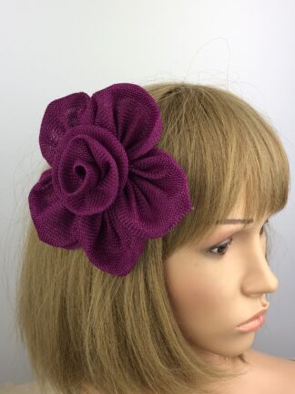 Magenta Fascinator - Flower