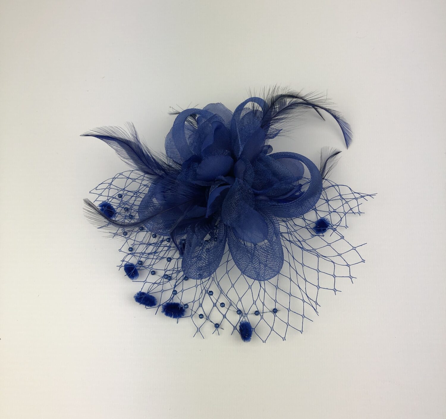 Blue Flower Corsage Fascinator - Image 5