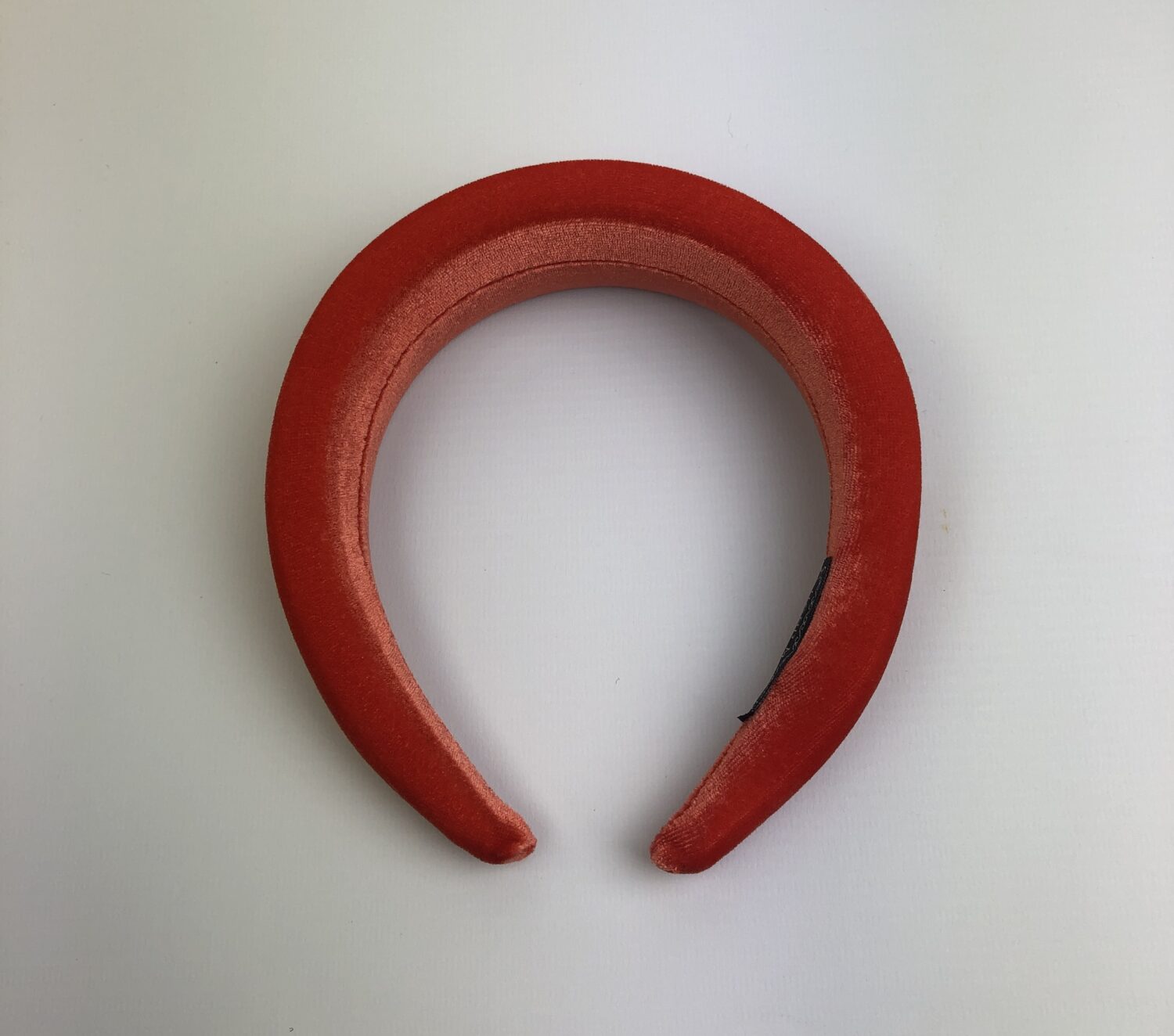 Orange Red Velvet Padded Headband - Image 4