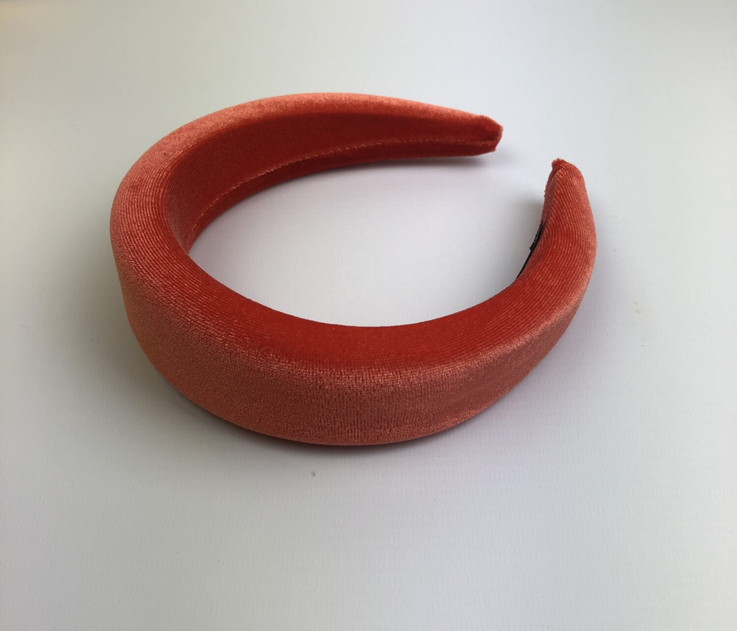Orange Red Velvet Padded Headband - Image 5