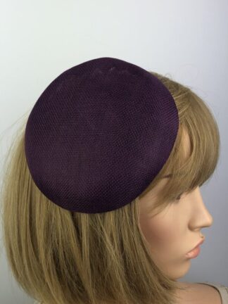 Purple Fascinator Base Pillbox Style Hat Millinery Base