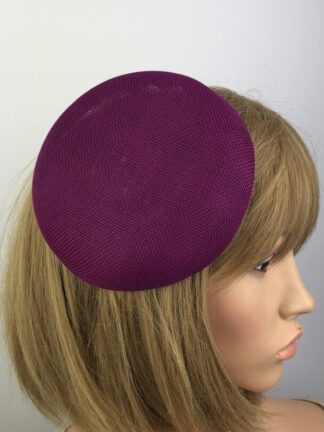 Magenta Fascinator Base Pillbox Style Hat Millinery Base
