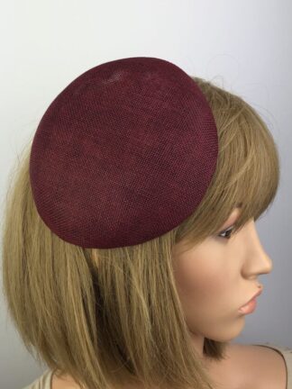 Burgundy Pillbox Fascinator Base DIY Fascinator Making