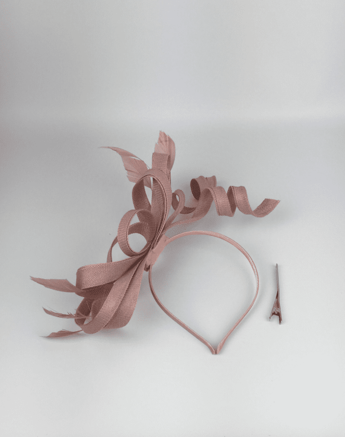 Blush Pink Bow Fascinator - Image 10