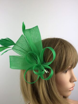 Bright Green Fascinator Budget & Simple