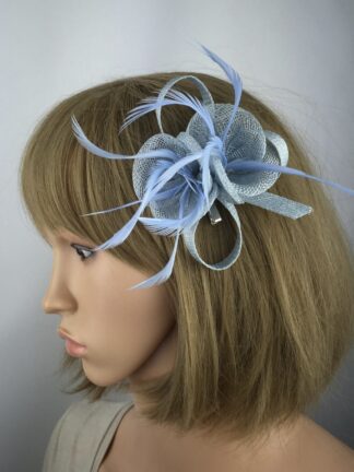 Elegant Pale Blue Fascinator
